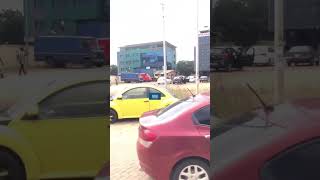 travelandtourism ghanaroads drivethroughghana accra tema industrial cars buildings ghana [upl. by Nosbig]