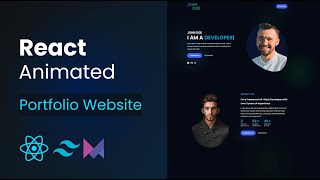 Build an Animated Portfolio Website with React Framer Motion amp Tailwind CSS [upl. by Lareine]