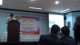 Roilo Golez Rotary Peace Forum San Sebastian College 11 January 2013 1 [upl. by Cigam737]