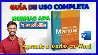 🟠 Cómo Usar las Normas APA en WORD 7ma Edición 2024  Cómo aplicar el FORMATO NORMAS APA 7 EN WORD [upl. by Yelyk214]