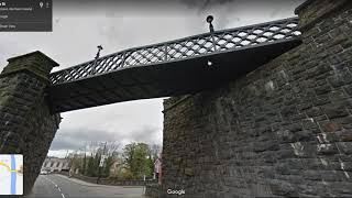 Tracing the CookstownAntrim railway line on Google satellite and street view [upl. by Ytsanyd871]