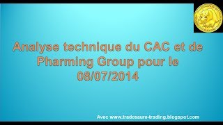 Analyse technique CAC 40 et Pharming Group  Apprendre le trading et Ichimoku [upl. by Kilbride]