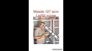 Looking at a Meade 127F93 acro LXD55 telescope astronomy meade refractor astro science [upl. by Raman200]