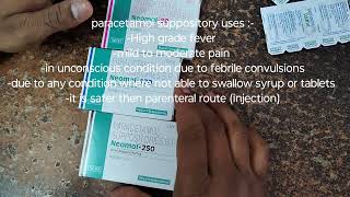 what is suppository  uses of paracitamol suppository [upl. by Halilad]