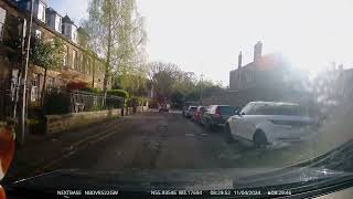 Cyclist going wrong way down oneway street [upl. by Drarig493]