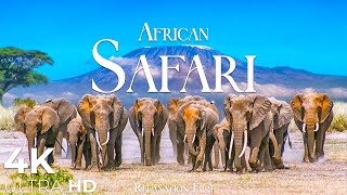 African Safari 4K • Wildlife Relaxation Film with Peaceful Relaxing Music and Animals Video Ultra HD [upl. by Rosemari]