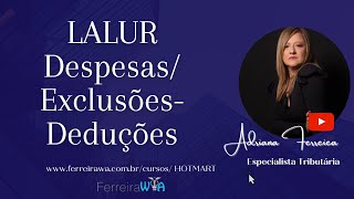 Lalur Irpj CsllAdições DespesasExclusõesDeduçõesParteA e BFerreirawa [upl. by Nilya540]