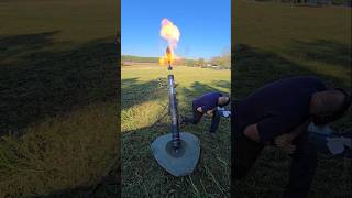 💥 FIRST FIRING 💥 of LARGEST CIVILIAN OWNED MORTAR in USA  120mm Artillery military army edc USA [upl. by Geaghan797]