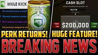 MAJOR NEW ZOMBIES PERK LEAKED – TREYARCH ADDING HUGE FEATURE Modern Warfare Zombies [upl. by Yajnas]