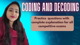 Coding Decoding Reasoning  Different Types of Coding Decoding Questions Exercise [upl. by Coben]