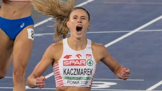 Natalia Kaczmarek Wins the European 400M Title in Rome [upl. by Odnumyar]