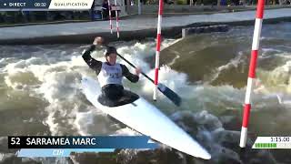 N1 CessonSévigné Qualifications Canoë Slalom J2 [upl. by Attirb]