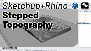 Stepped Topography in Rhino The Easy Method [upl. by Ehttam]