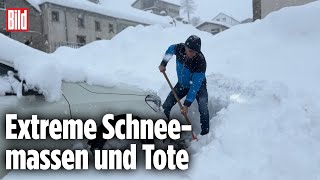 LawinenAngst nach Rekordschnee in den Alpen [upl. by Nwahsiek]