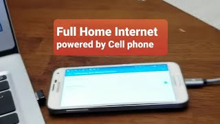 how to tether your Android phone to a router to supply home internet cellular for home internet [upl. by Wiseman105]