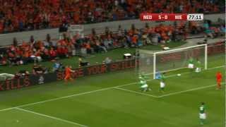 Goal Ron Vlaar 60 against Northern Ireland 020612 [upl. by Markman]