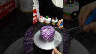 How to making  Dom safe blueberry flavour  cake design shortfeed trending shorts [upl. by Rice910]