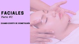 19 FACIALES 2  EXAMEN ESCRITO DE COSMETOLOGÍA [upl. by Acsot]