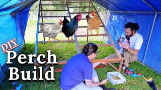 DIY Chicken Roost Ladder amp The Great Chicken Shuffle Begins [upl. by Westfall]