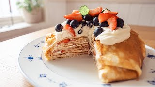 Pannkakstårta Swedish Pancake Cake [upl. by Aseek]