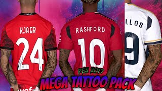 𝐏𝐄𝐒 𝟐𝟎𝟏𝟕 Mega tattoo pack 2023  2024  FOR ALL PATCHES✔👍 [upl. by Rollo]