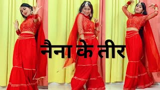 Naina Ke Teer  Dance Video  Rani Ho Tera Laya Ho Laal Sharara  New Haryanvi Song  Renuka panwar [upl. by Meave880]