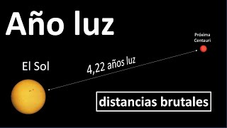 QUÉ ES UN AÑO LUZ Cuántos kilómetros son Explicación con ejemplos [upl. by Trudnak628]