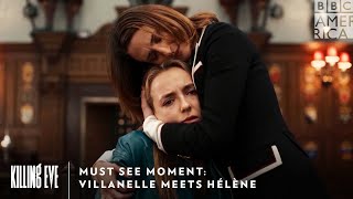 Must See Moment Villanelle Meets Hélène  Killing Eve Sundays at 9pm  BBC America amp AMC [upl. by Eybba158]