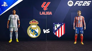 FC 25 PS5  Real Madrid vs Atletico Madrid  La Liga 2425 Madrid Derby Full Match  4K [upl. by Annez278]