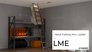 FAKRO LME Attic Ladder Installation Video [upl. by Nylasej]