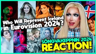 🇮🇸 Söngvakeppnin 2024  Reaction to all 10 songs  Iceland in Eurovision 2024 [upl. by Snevets733]