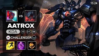 Aatrox vs Yone Top  KR Challenger  Patch 1324 Season 13 [upl. by Machutte]