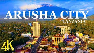 Arusha city Tanzania 🇹🇿  4K Drone Footage [upl. by Ennasil]