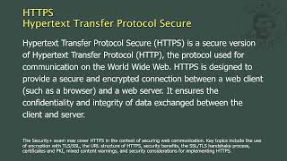 HTTPS  Hypertext Transfer Protocol Secure [upl. by Gairc91]