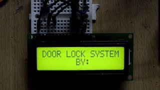 ✅ DOOR LOCK MECHANISM  SECURITY SYSTEM WITH ARDUINO  ARDUINO DOOR LOCK SYSTEMARDUINO PROJECT 2017 [upl. by Alamac]