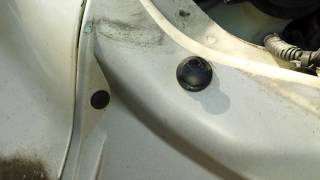 Removing plastic rivets from a car [upl. by Broucek542]