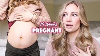 My Gender Reveal Reaction  16 Week Pregnancy Vlog [upl. by Haididej]