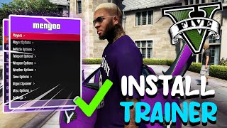 How To Install Trainer In GTA 5  2024  Menyoo Trainer 🔥 Latest Version [upl. by Aicila]