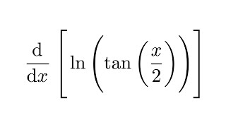 Derivative of lntanx2 [upl. by Ramsa]