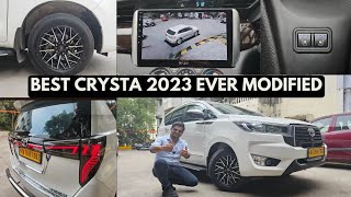 BEST INNOVA CRYSTA 2023 EVER MODIFIED BETTER THAN THE TOP MODEL Z  ALL YOU NEED 9550010888 [upl. by Ramo280]