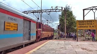 DEPARTURE From LOKMANYA TILAK TERMINUS MUMBAI  22511 LTTKYQ Karmabhoomi Express [upl. by Worthington]