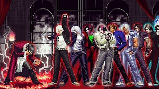 KOF Mugen Unleashing the Power AD Orochi Iori Yagami LV 5 Vs 8 Ultimate Kyo Kusanagi Team [upl. by Limoli289]