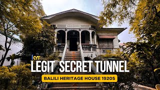 FIRST TIME KO MAKAKITA NG TOTOONG TUNNEL ONLY AT THE HISTORIC BALILI HERITAGE HOUSE 1920S  PART 2 [upl. by Arahsit320]