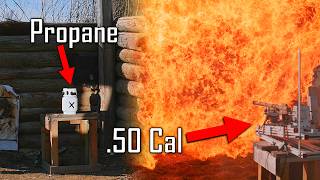 Shooting Propane Tanks  Exploding Fireballs  Ballistic HighSpeed [upl. by Arahs]