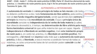 KANT FORMALISMO MORAL3 Autonomía de la voluntad vs Heteronomía Libertad [upl. by Neirol]