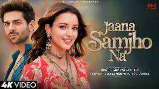 Jaana Samjho Na LYRICS Aditya Rikhari Tulsi Kumar Kartik AaryanTriptii Dimri Bhool Bhulaiyaa 3 [upl. by Tatia]