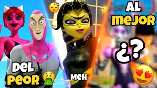 Clasificando TODOS los TRAJES de Akumas en Miraculous Ladybug Tier List [upl. by Asirehc]