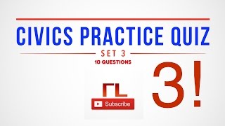 US Citizenship Practice Quiz Set 3 [upl. by Uela936]