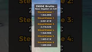 2900€ Brutto Neue Abgaben ab Juli 2023 [upl. by Reisfield]