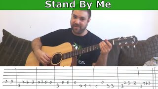 Fingerstyle Tutorial Stand By Me  w TAB Guitar Lesson [upl. by Acinnej]